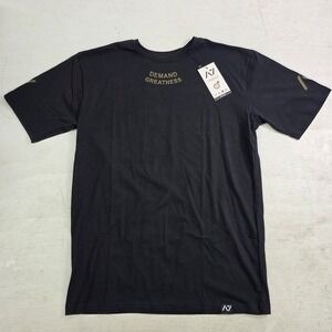 A7 Strongwear Athletic Shirt Black "Demand Greatness" Powerlifting Men's M‎ New!